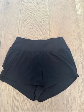 lululemon athletica Black High-Waist Layered Athletic Shorts